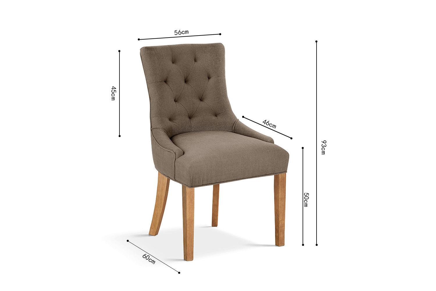 Fauteuil ‘Elegant’ Stof , Taupe
