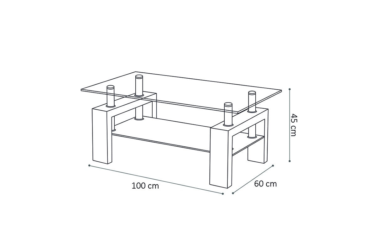 Salontafel Hoogglans Wit