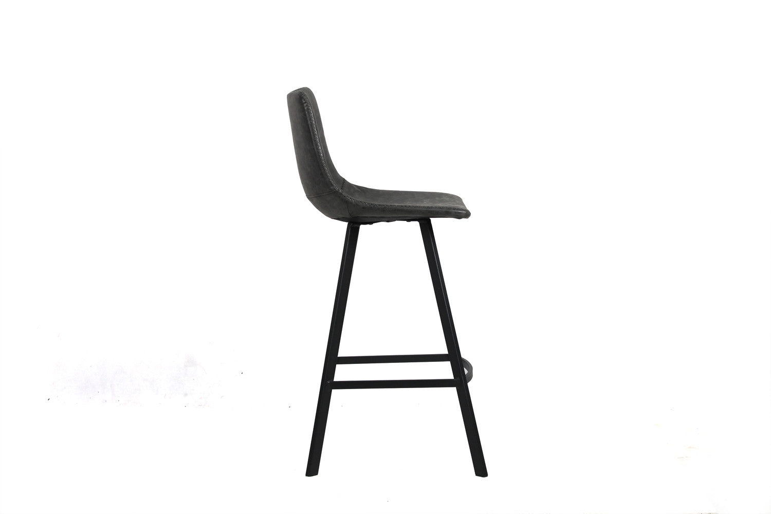 Counterstoel Elian – PU Leer, Zwart