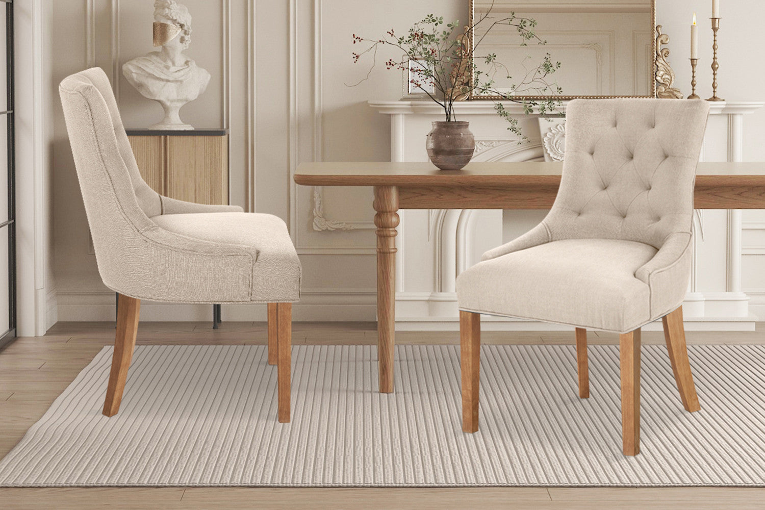 Fauteuil ‘Elegant’ Stof, Zand