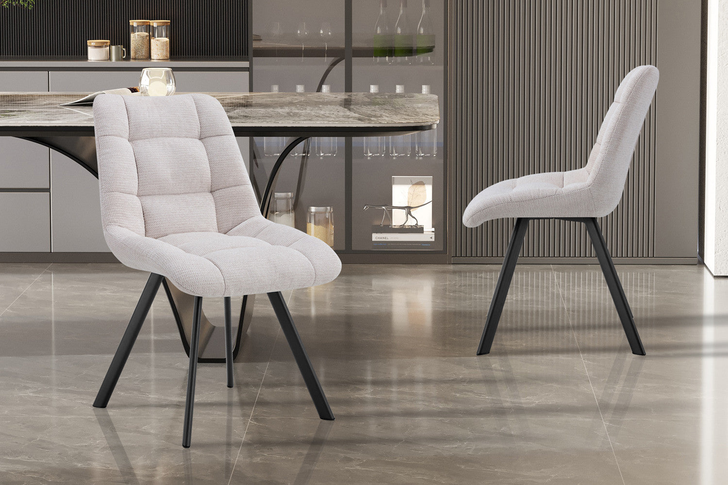 Fauteuil 'Mila' Stof Beige