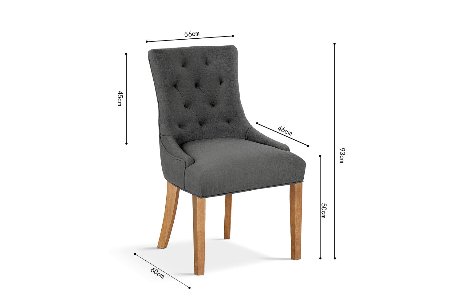 Fauteuil ‘Elegant’ Stof,  Antraciet