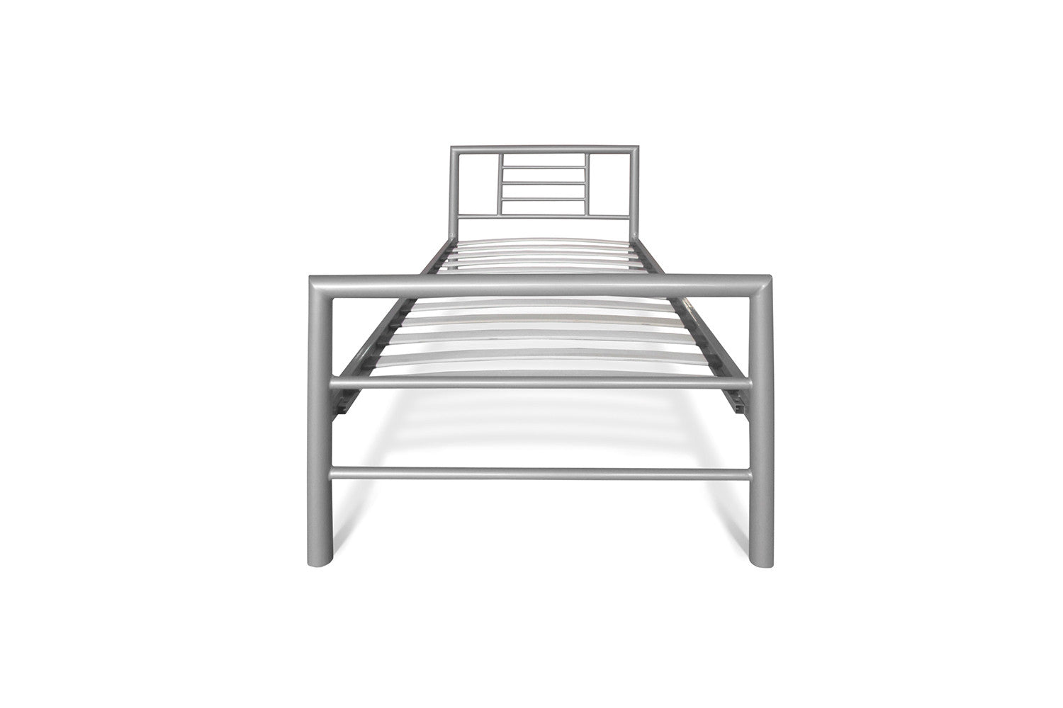 Bed Elio – 140x200 cm, Grijs met Lattenbodem